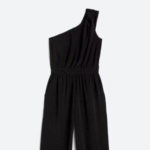 Elegant Black One Shoulder Jumpsuit